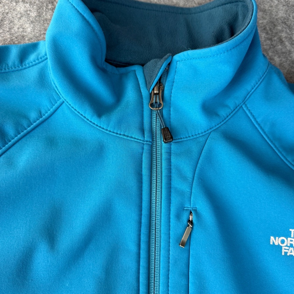 The North Face Apex Bionic Softshell Jacket Womens XL Blue Windproof Full Zip - Picture 4 of 12